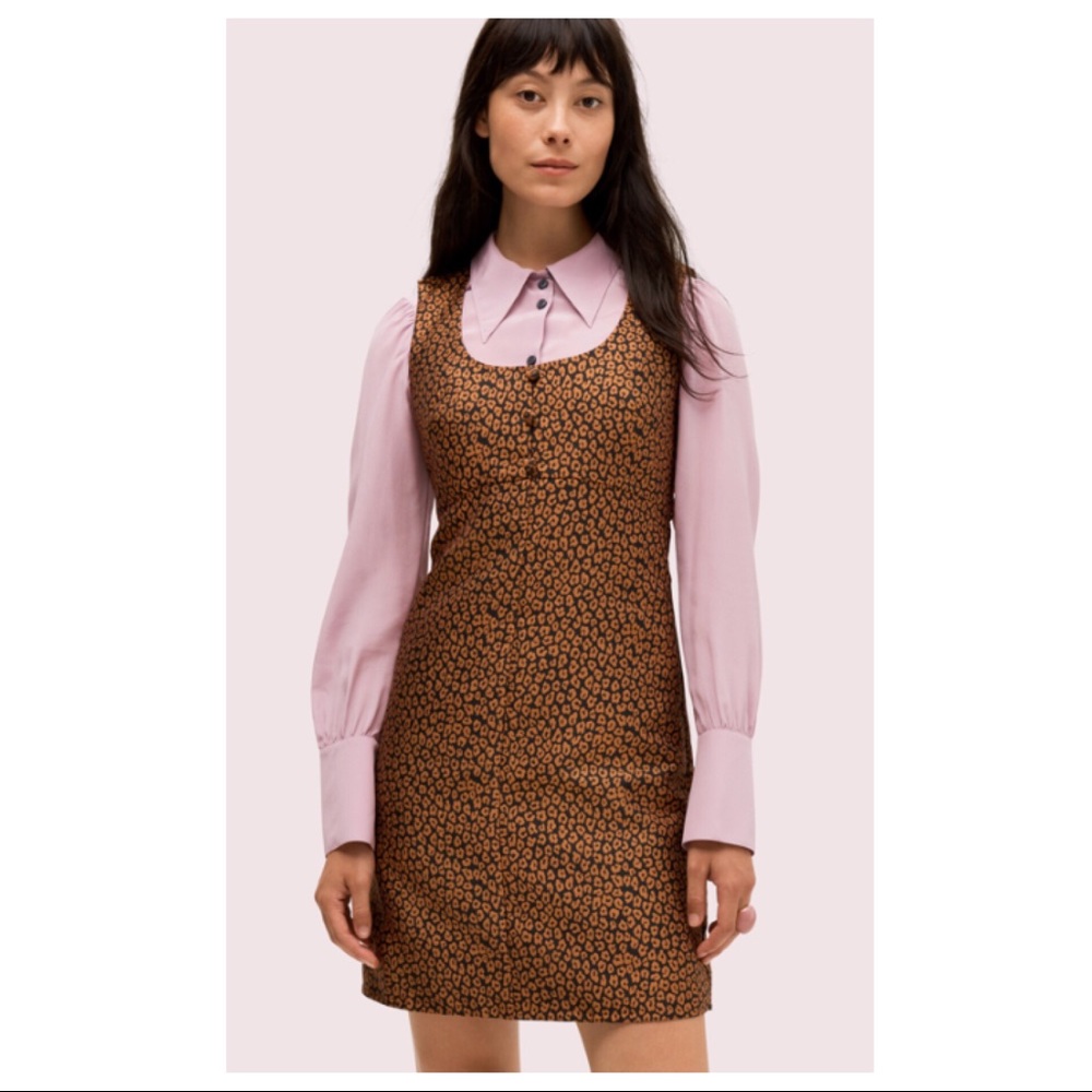 Kate Spade Flora Leopard Jacquard Dress